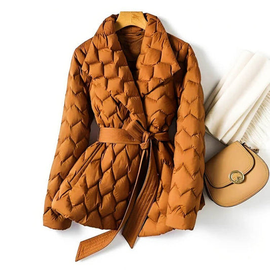 veste matelassée élégante en tissu doux pour un confort automnal