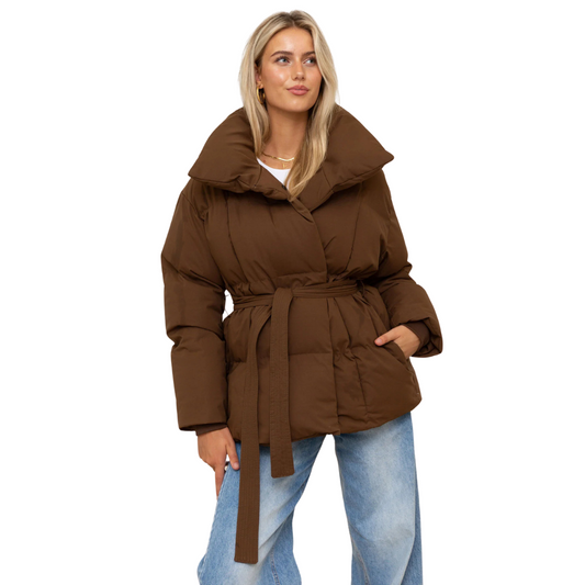 veste matelassée en tissu doux pour un confort élégant en automne