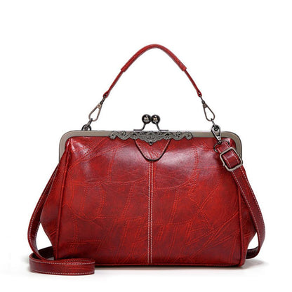 sac vintage en cuir de qualité avec fermeture à rabat élégante