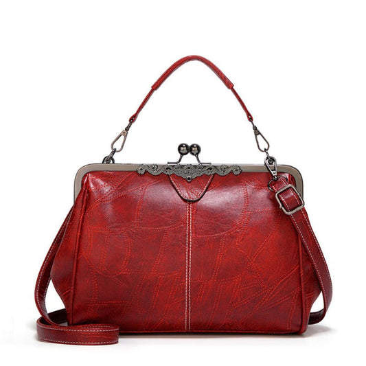 sac vintage en cuir de qualité avec fermeture à rabat élégante