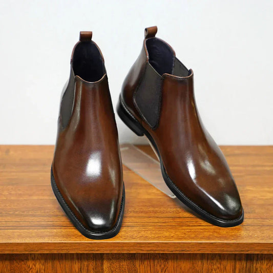 bottines chelsea en cuir raffiné, confort et élégance pour l'automne
