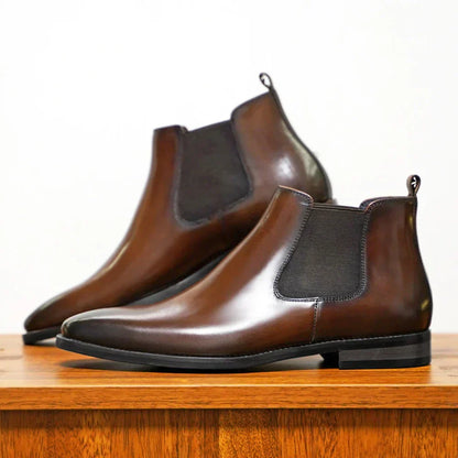 bottines chelsea en cuir raffiné, confort et élégance pour l'automne