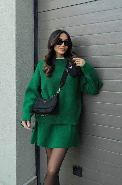 Ensemble de Vêtements Tricotés Confortables pour Automne-Hiver